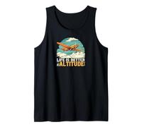Life Is Better At Altitude Pilot Airplane Flying Design Camiseta sin Mangas