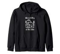 Life is Better at the Cabin Sudadera con Capucha
