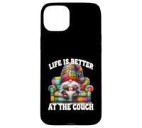 Life Is Better At The Couch Gnome Dad For Funny Retirement Carcasa para iPhone 15 Plus