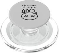 Life is Better at The Lake Design for Outdoors and Lake Life PopSockets PopGrip para MagSafe