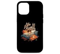 Life is Better Cozy Comfort Hygge Home Carcasa para iPhone 12/12 Pro