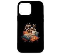 Life is Better Cozy Comfort Hygge Home Carcasa para iPhone 13 Pro Max