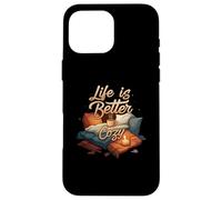 Life is Better Cozy Comfort Hygge Home Carcasa para iPhone 16 Pro Max