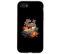 Life is Better Cozy Comfort Hygge Home Carcasa para iPhone SE (2020) / 7 / 8