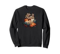 Life is Better Cozy Comfort Hygge Home Sudadera