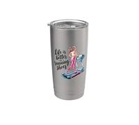 Life is Better in Running Shoes Gym Workout Caminadora Runner Vaso térmico de acero inoxidable de doble pared