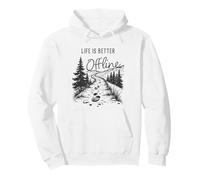 Life is Better Offline - Camping & Hiking Outdoors Nature Sudadera con Capucha