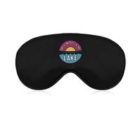 Life is Better On The Lake Eye Mask con correa ajustable para hombres y mujeres Night Sleeping Travel Siesta