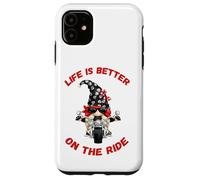 Life Is Better On The Ride Cute Oldschool Biker Kids GNOME Carcasa para iPhone 11