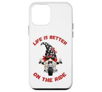 Life Is Better On The Ride Cute Oldschool Biker Kids GNOME Carcasa para iPhone 12 Mini
