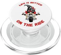Life Is Better On The Ride Cute Oldschool Biker Kids GNOME PopSockets PopGrip para MagSafe