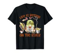 Life Is Better On The River Fisherman GNOME Loves Fishing Camiseta