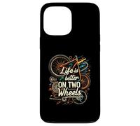 Life Is Better On Two Wheels Bicycle Cycling Bike Rider Carcasa para iPhone 13 Pro MAX