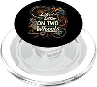 Life Is Better On Two Wheels Bicycle Cycling Bike Rider PopSockets PopGrip para MagSafe
