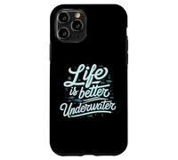 Life Is Better Underwater Scuba Diving Ocean Sea Carcasa para iPhone 11 Pro