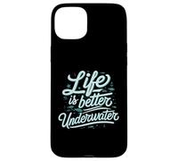 Life Is Better Underwater Scuba Diving Ocean Sea Carcasa para iPhone 15 Plus
