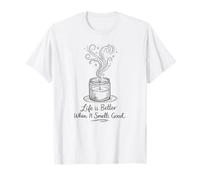 Life Is Better When It Smells Good Candle Maker Gift Camiseta