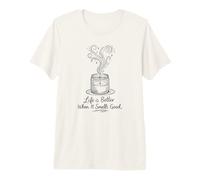 Life Is Better When It Smells Good Candle Maker Gift Camiseta Premium
