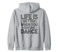Life Is Better When You Can Line Dance Frase Western Country Sudadera con Capucha