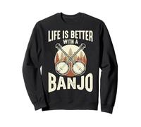Life Is Better with A Banjo Sudadera
