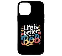 Life Is Better with A Bob Camiseta Bob Camisetas para Hombres y Mujeres Carcasa para iPhone 12 Mini