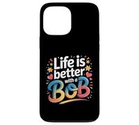 Life Is Better with A Bob Camiseta Bob Camisetas para Hombres y Mujeres Carcasa para iPhone 13 Pro MAX