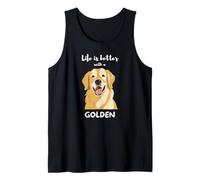 Life is Better with a Golden - Golden Retriever Dog Lover Camiseta sin Mangas