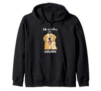 Life is Better with a Golden - Golden Retriever Dog Lover Sudadera con Capucha