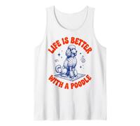 Life Is Better with A Poodle Camiseta sin Mangas
