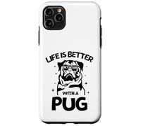 Life Is Better with a Pug New Year Pug Lovers tee Carcasa para iPhone 11 Pro MAX