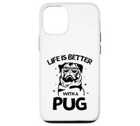 Life Is Better with a Pug New Year Pug Lovers tee Carcasa para iPhone 12/12 Pro