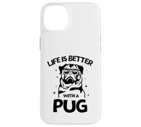 Life Is Better with a Pug New Year Pug Lovers tee Carcasa para iPhone 14 Plus