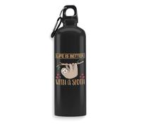 Life is Better with a Sloth Spirit - Botella de agua de animales, botella de bebidas, botella de viaje, botella deportiva al aire libre