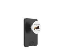 Life is Better with Cats and Guitars Black Cat Guitarist PopSockets PopWallet para MagSafe