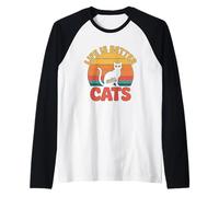 Life Is Better with Cats Camiseta Manga Raglan
