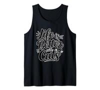 Life Is Better with Cats Camiseta sin Mangas