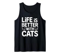 Life Is Better with Cats Camiseta sin Mangas