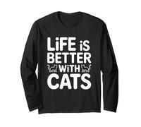 Life Is Better with Cats Manga Larga