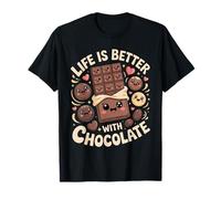 Life Is Better with Chocolate | Funny chocolatey Happiness Camiseta