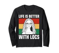 Life Is Better With Locs Black Girl Magic Pride Manga Larga