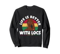 Life Is Better With Locs Black Girl Magic Pride Sudadera