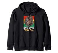 Life Is Better With Locs Black Girl Magic Pride Sudadera con Capucha