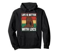 Life Is Better With Locs Black Girl Magic Pride Sudadera con Capucha