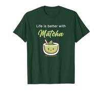 Life is Better with Matcha - Japanese Green Tea Graphic Camiseta