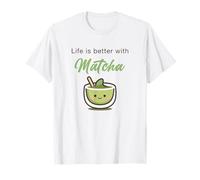 Life is Better with Matcha - Japanese Green Tea Graphic Camiseta