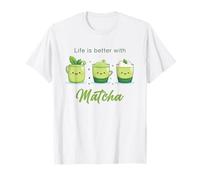 Life is Better with Matcha - Japanese Green Tea Graphic Camiseta