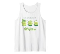 Life is Better with Matcha - Japanese Green Tea Graphic Camiseta sin Mangas