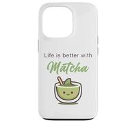 Life is Better with Matcha - Japanese Green Tea Graphic Carcasa para iPhone 13 Pro