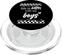 Life is Better with My Boys Mothers Day Boys Mom PopSockets PopGrip para MagSafe