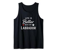 Life is Better with My Labrador Retriever Dog Lover Camiseta sin Mangas